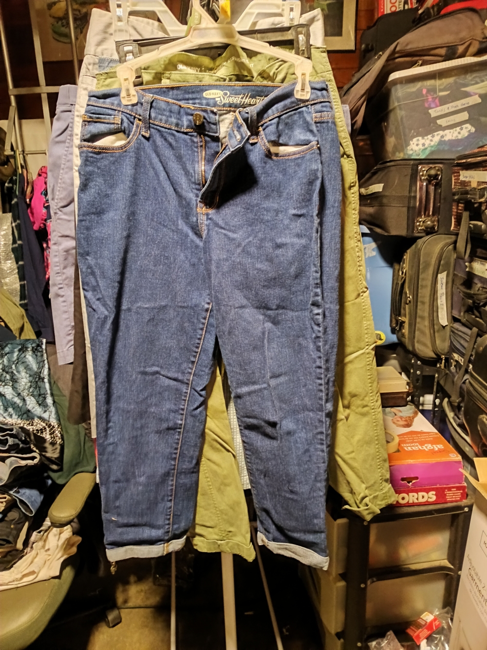Old Navy Dark Blue Ankle Jeans